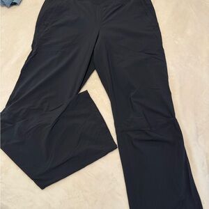 Black Straight Leg Active Pants